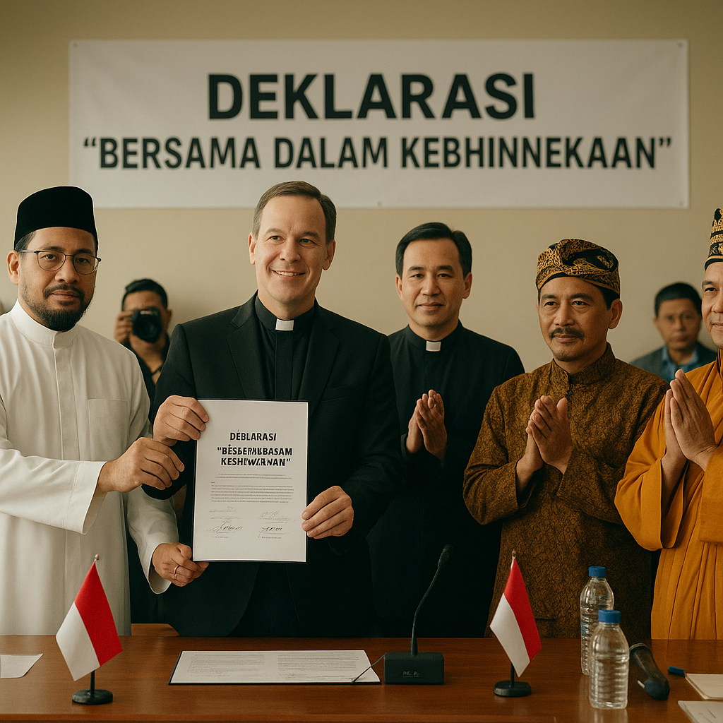 Pertemuan Lintas Agama di Manado Sepakati Deklarasi 'Bersama dalam Kebhinnekaan'