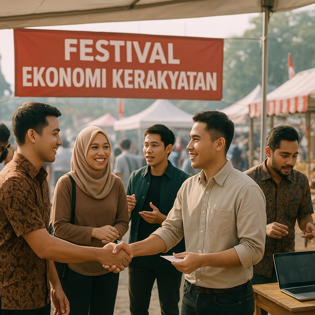 Pengusaha Muda dari Berbagai Latar Gelar Festival Ekonomi Kerakyatan di Surabaya
