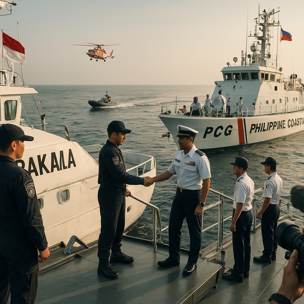 Bakamla RI dan Otoritas Maritim Filipina Gelar Latihan Bersama di Perbatasan