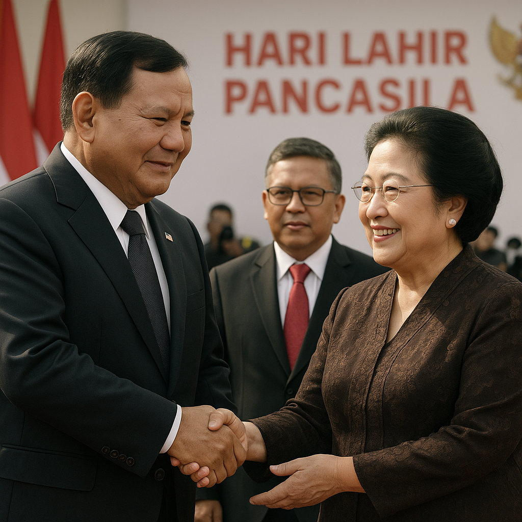 Kehangatan Pertemuan Prabowo dan Megawati di Peringatan Hari Lahir Pancasila, Hasto Kristiyanto Berharap Bahas Masa Depan RI