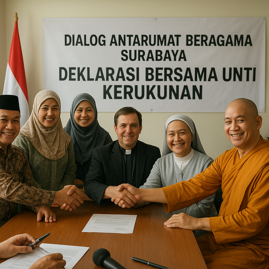 Dialog Antarumat Beragama di Surabaya Hasilkan Deklarasi Bersama untuk Kerukunan