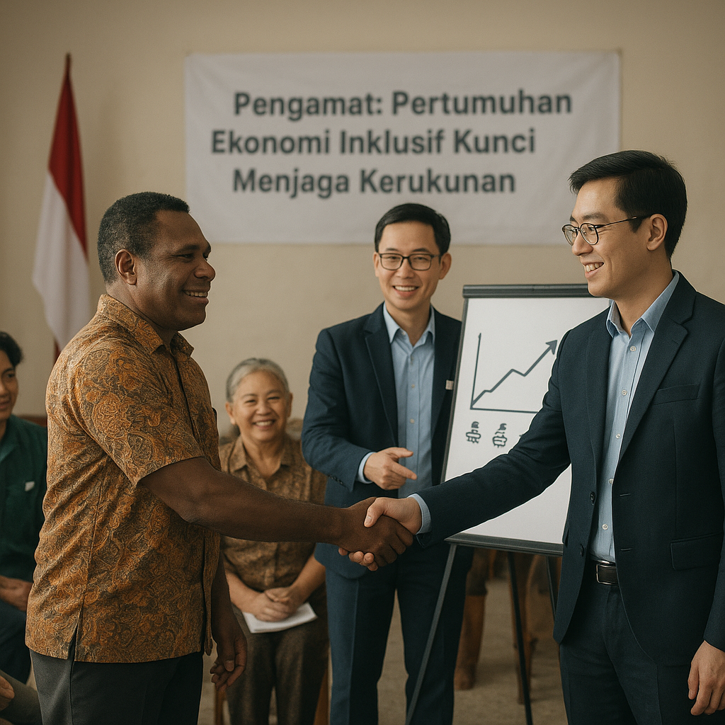 Pengamat: Pertumbuhan Ekonomi Inklusif Kunci Menjaga Kerukunan