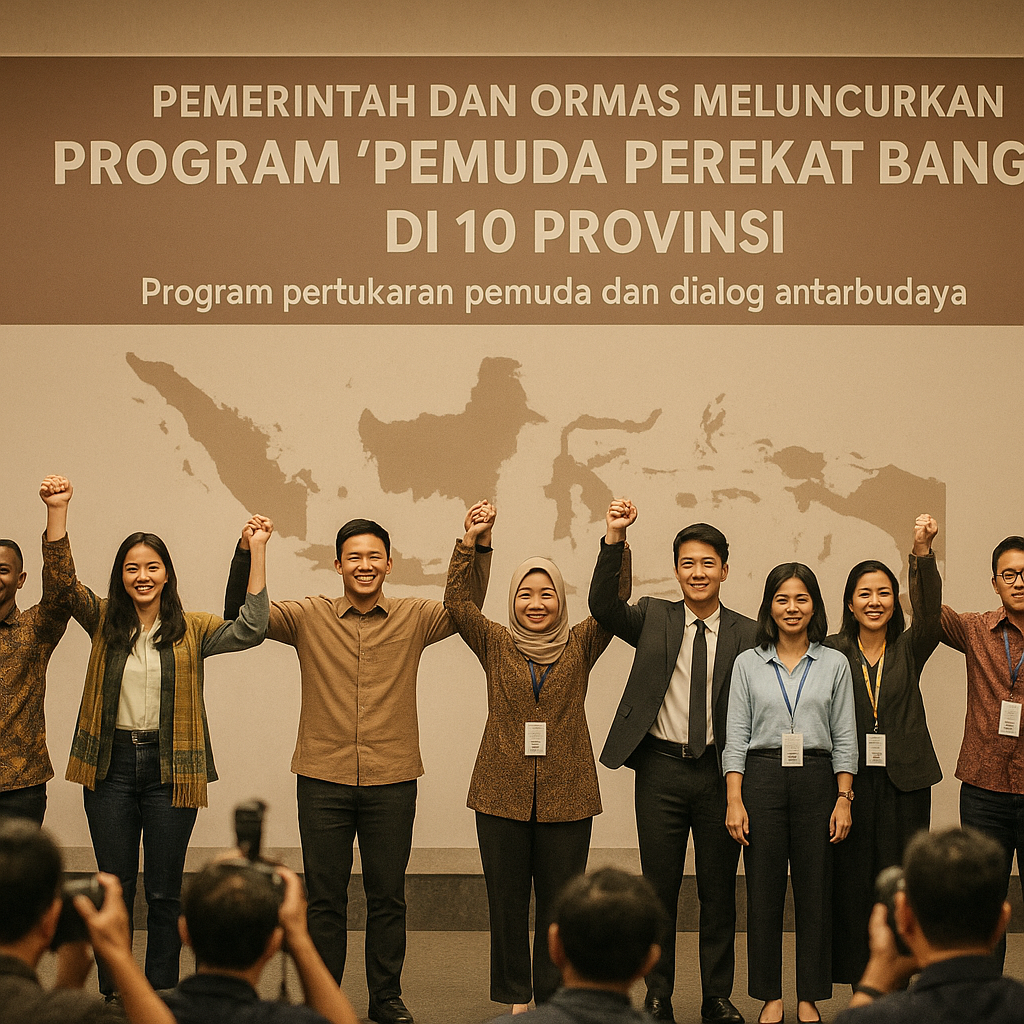 Pemerintah dan Ormas Meluncurkan Program 'Pemuda Perekat Bangsa' di 10 Provinsi