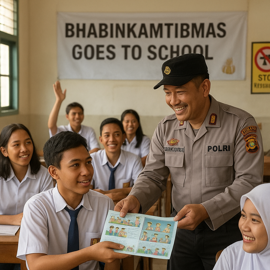 Polri Luncurkan Program 'Bhabinkamtibmas Goes to School', Ajak Pelajar Jauhi Kekerasan