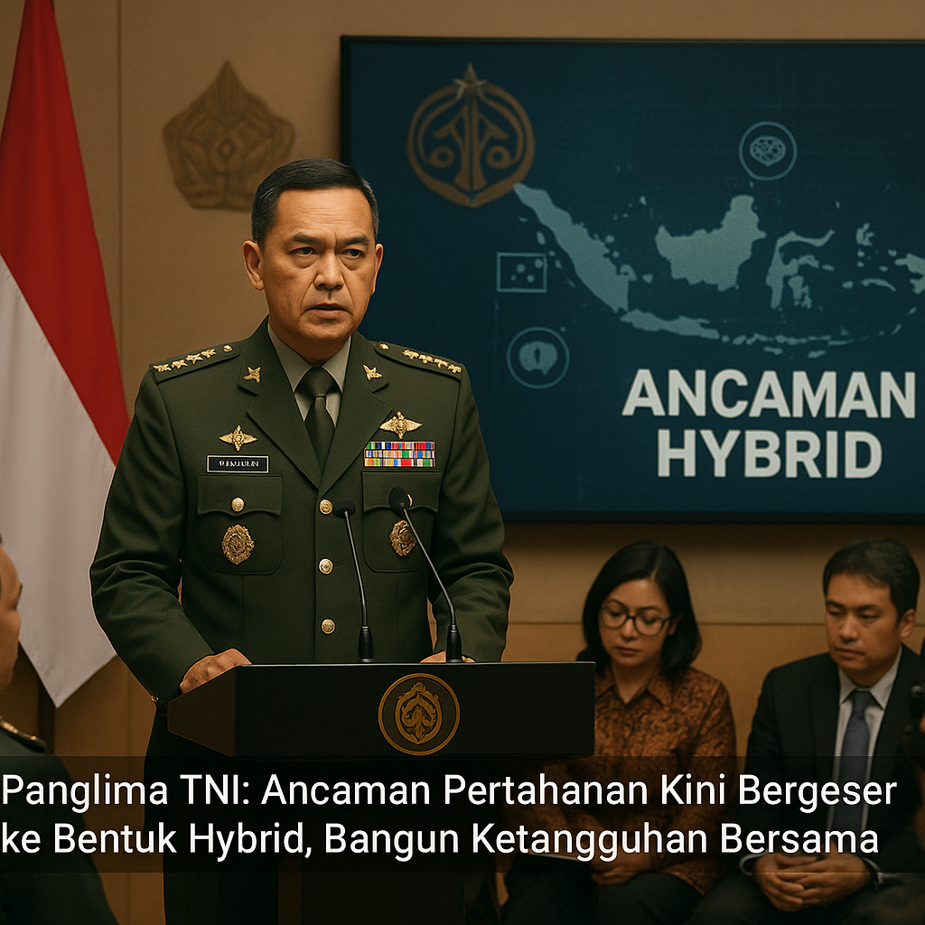 Panglima TNI: Ancaman Pertahanan Kini Bergeser ke Bentuk Hybrid, Bangun Ketangguhan Bersama