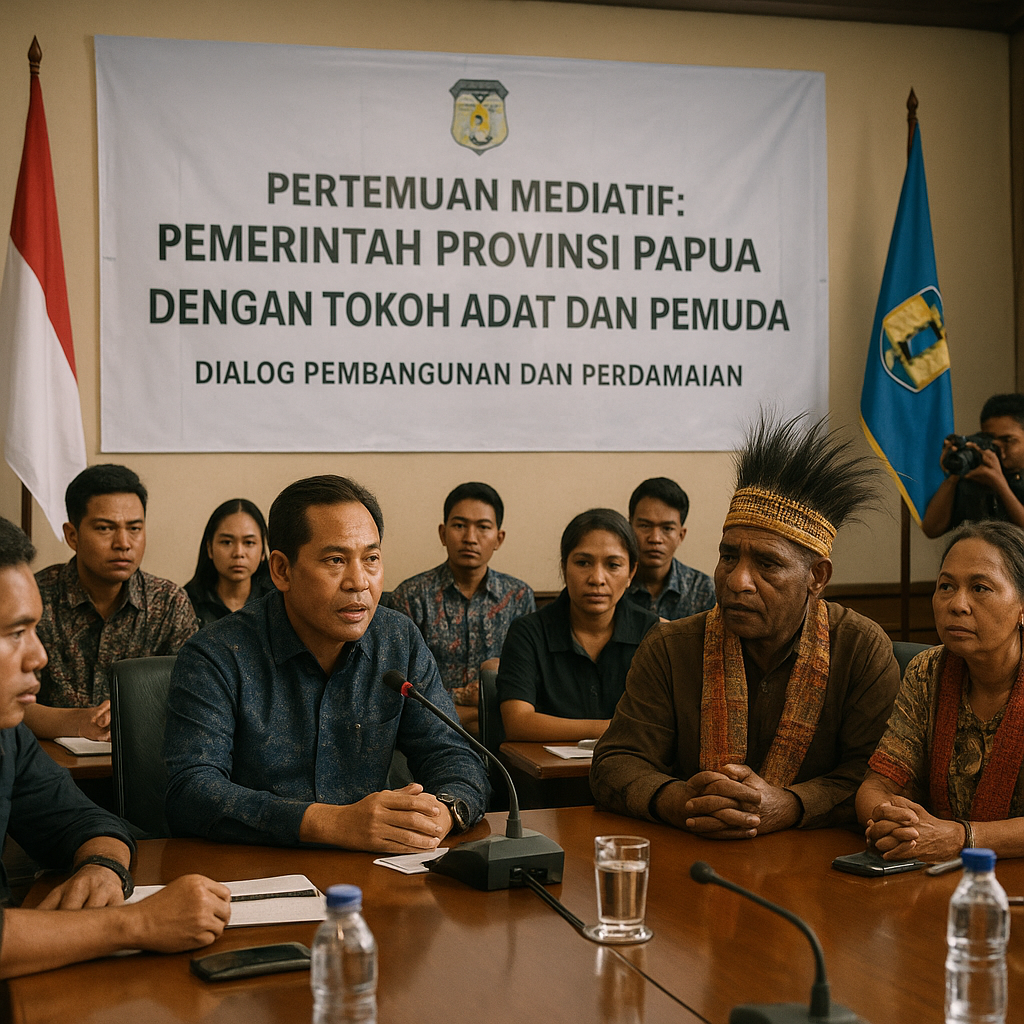 Pemerintah Provinsi Papua Gelar Pertemuan dengan Para Tokoh Adat dan Pemuda