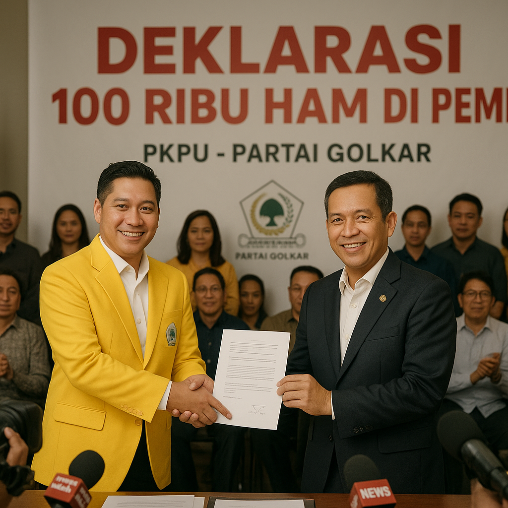 PKPU-Golkar Deklarasi 100 Ribu HAM di Pemilu