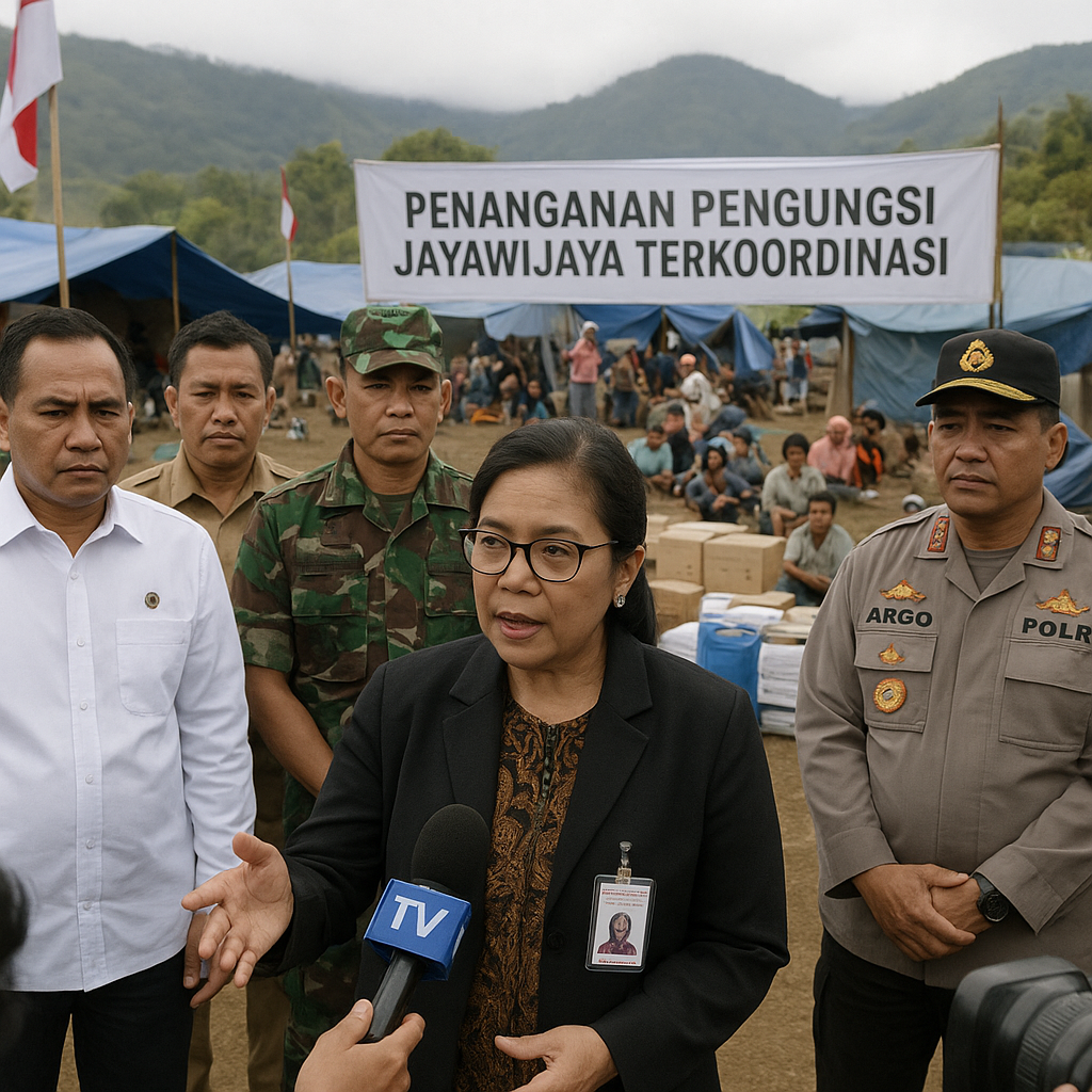Wamendagri Ribka Pastikan Penanganan Pengungsi Jayawijaya Terkoordinasi