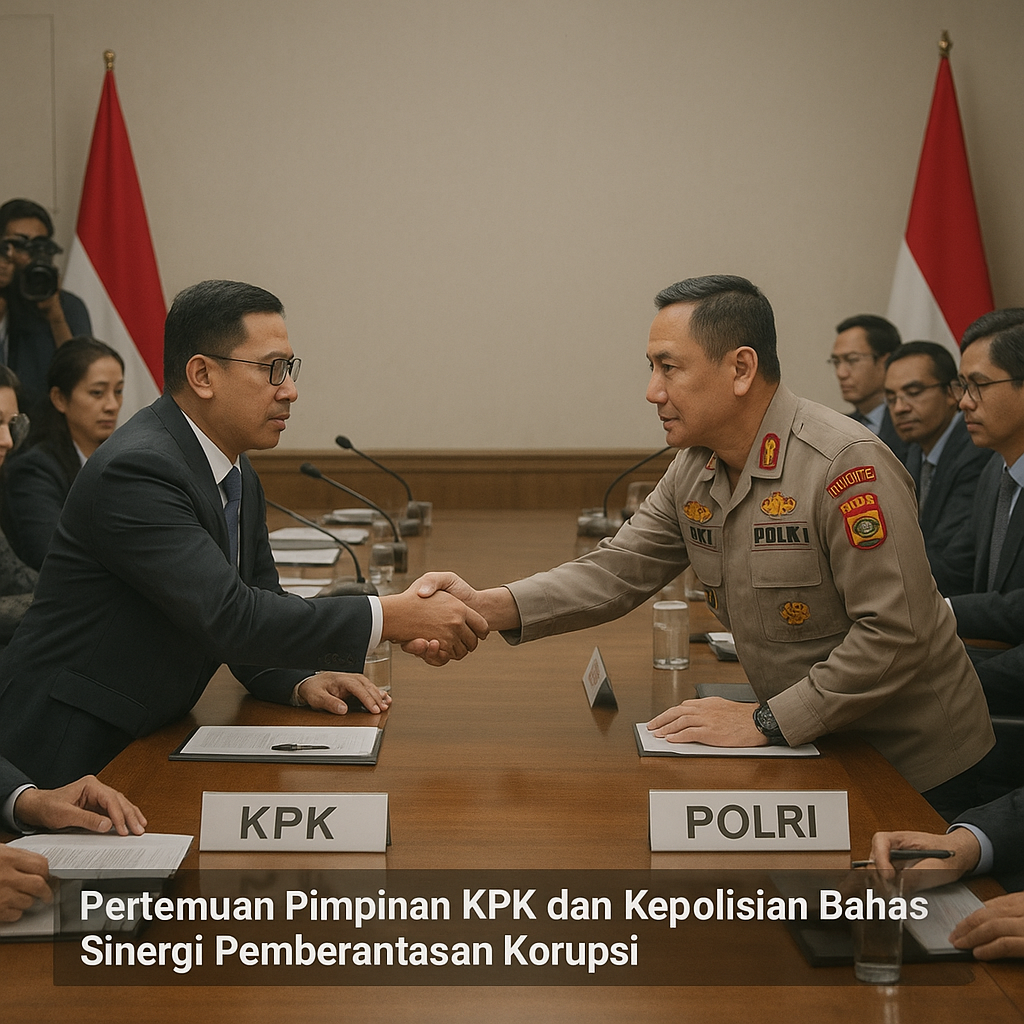 Pertemuan Pimpinan KPK dan Kepolisian Bahas Sinergi Pemberantasan Korupsi