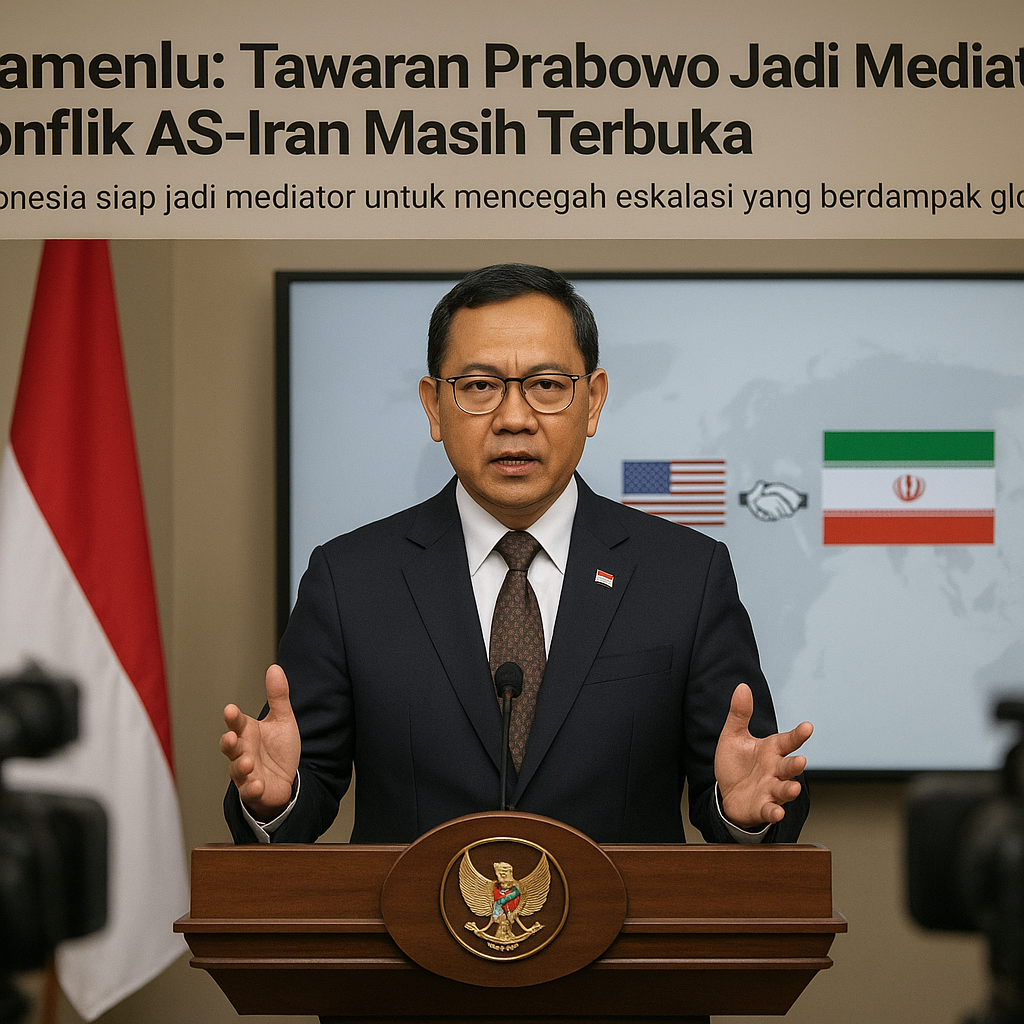 Wamenlu: Tawaran Prabowo Jadi Mediator Konflik AS-Iran Masih Terbuka
