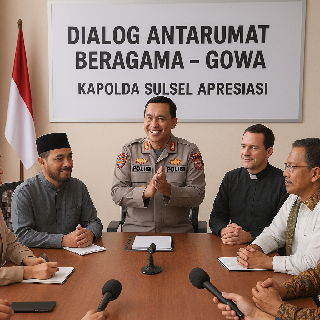 Kapolda Sulsel Apresiasi Dialog Antarumat Beragama Pasca Insiden di Gowa