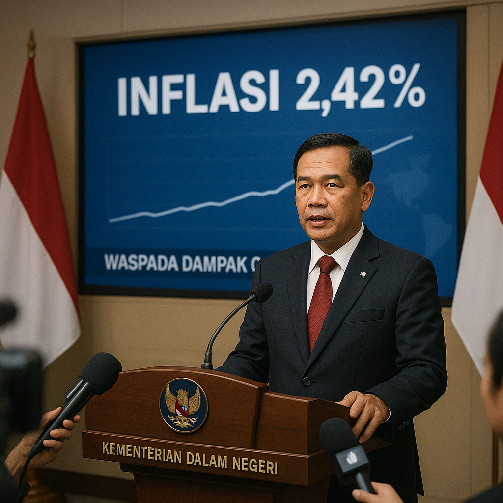 Mendagri Apresiasi Capaian Inflasi 2,42 Persen, Soroti Perlunya Waspada Dampak Global