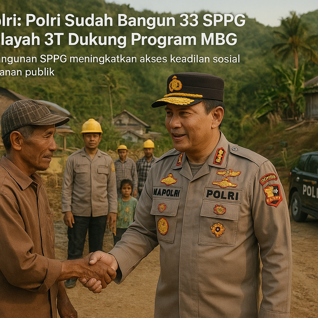 Kapolri: Polri Sudah Bangun 33 SPPG di Wilayah 3T Dukung Program MBG
