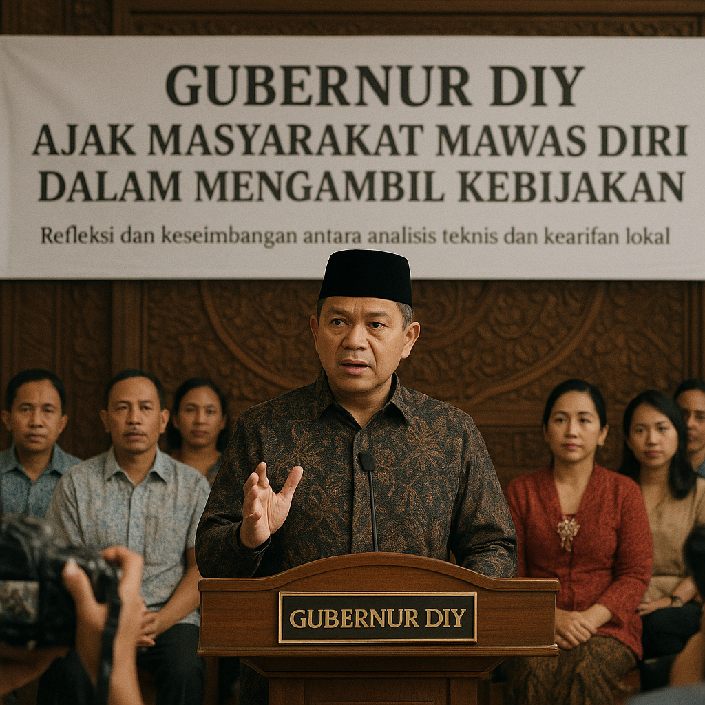 Gubernur DIY Ajak Masyarakat Mawas Diri dalam Mengambil Kebijakan