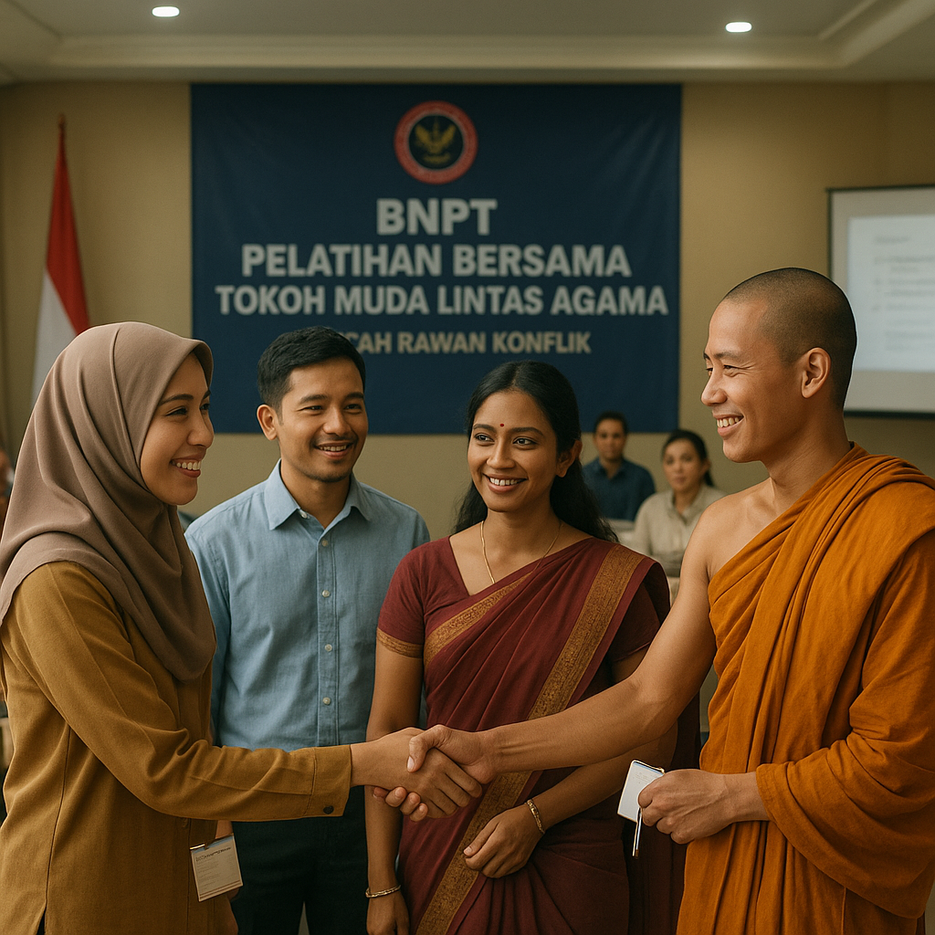 BNPT Gelar Pelatihan Bersama untuk Tokoh Muda Lintas Agama dari Daerah Rawan Konflik