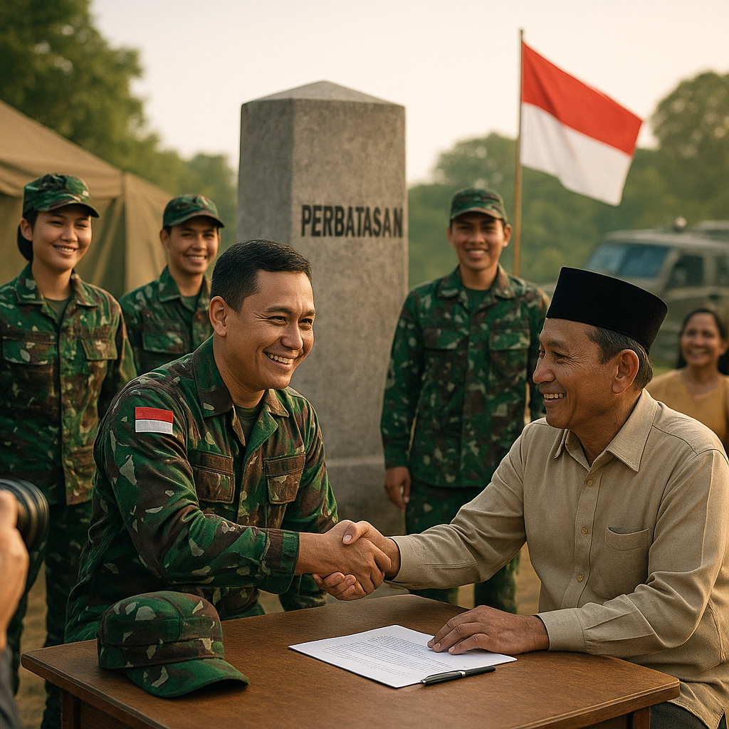 Peran TNI dalam Operasi Keamanan Non-Konfrontatif di Perbatasan