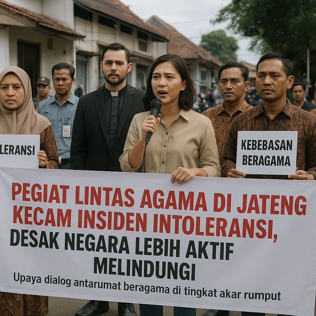Pegiat Lintas Agama di Jateng Kecam Insiden Intoleransi, Desak Negara Lebih Aktif Melindungi