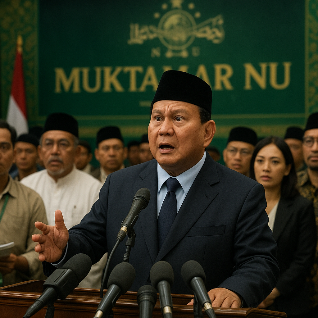 Prabowo Bongkar Masalah Penyimpangan Kekayaan Negara di Forum NU: Saya Syok, Terkejut, dan Sedih