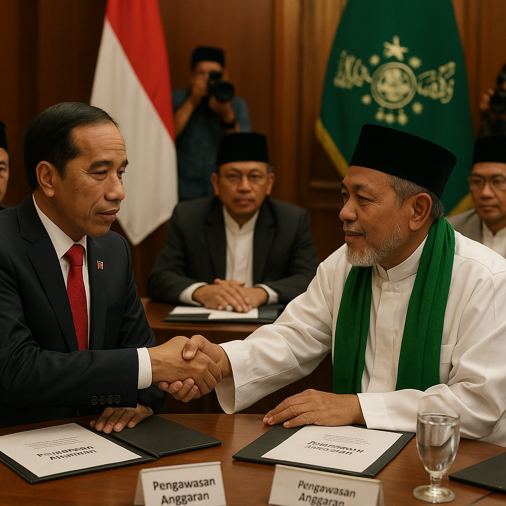 Presiden Minta Dukungan NU Atasi Kebocoran Kekayaan Negara