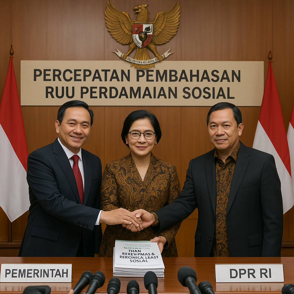 Pemerintah dan DPR Sepakat Percepat Pembahasan RUU Perdamaian Sosial