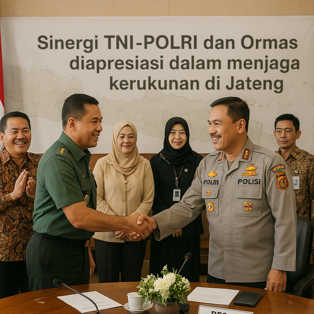 Sinergi TNI-Polri dan Ormas Diapresiasi dalam Menjaga Kerukunan di Jateng