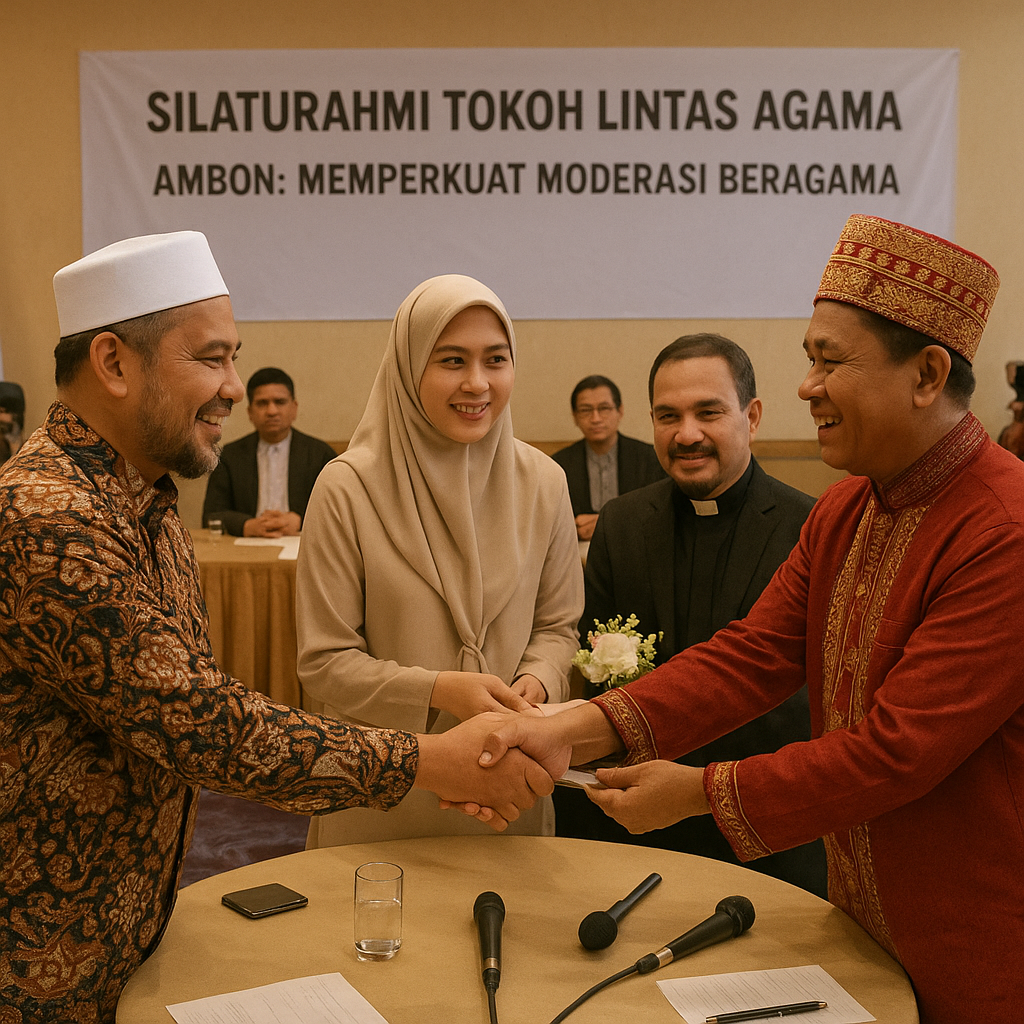 Tokoh Lintas Agama di Ambon Gelar Silaturahmi, Perkuat Moderasi Beragama