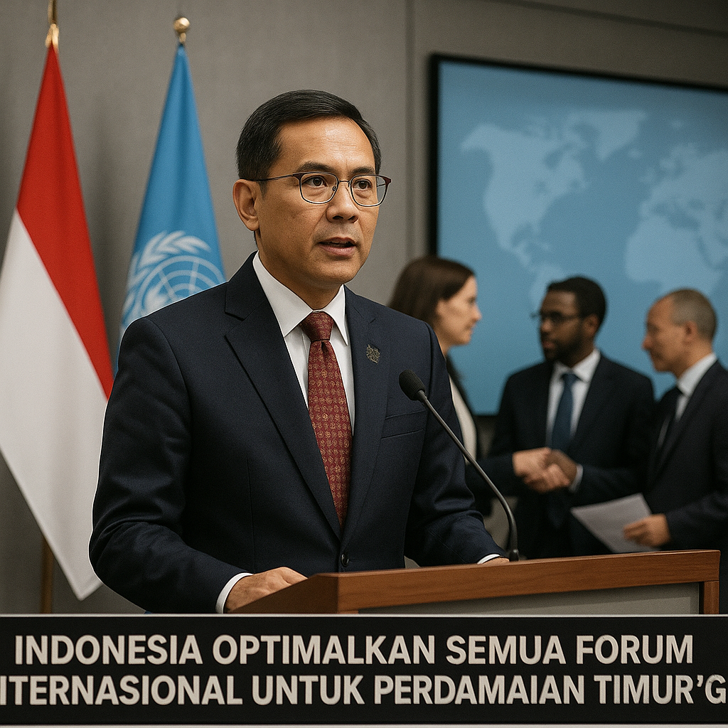 Indonesia Optimalkan Semua Forum Internasional untuk Perdamaian Timur Tengah