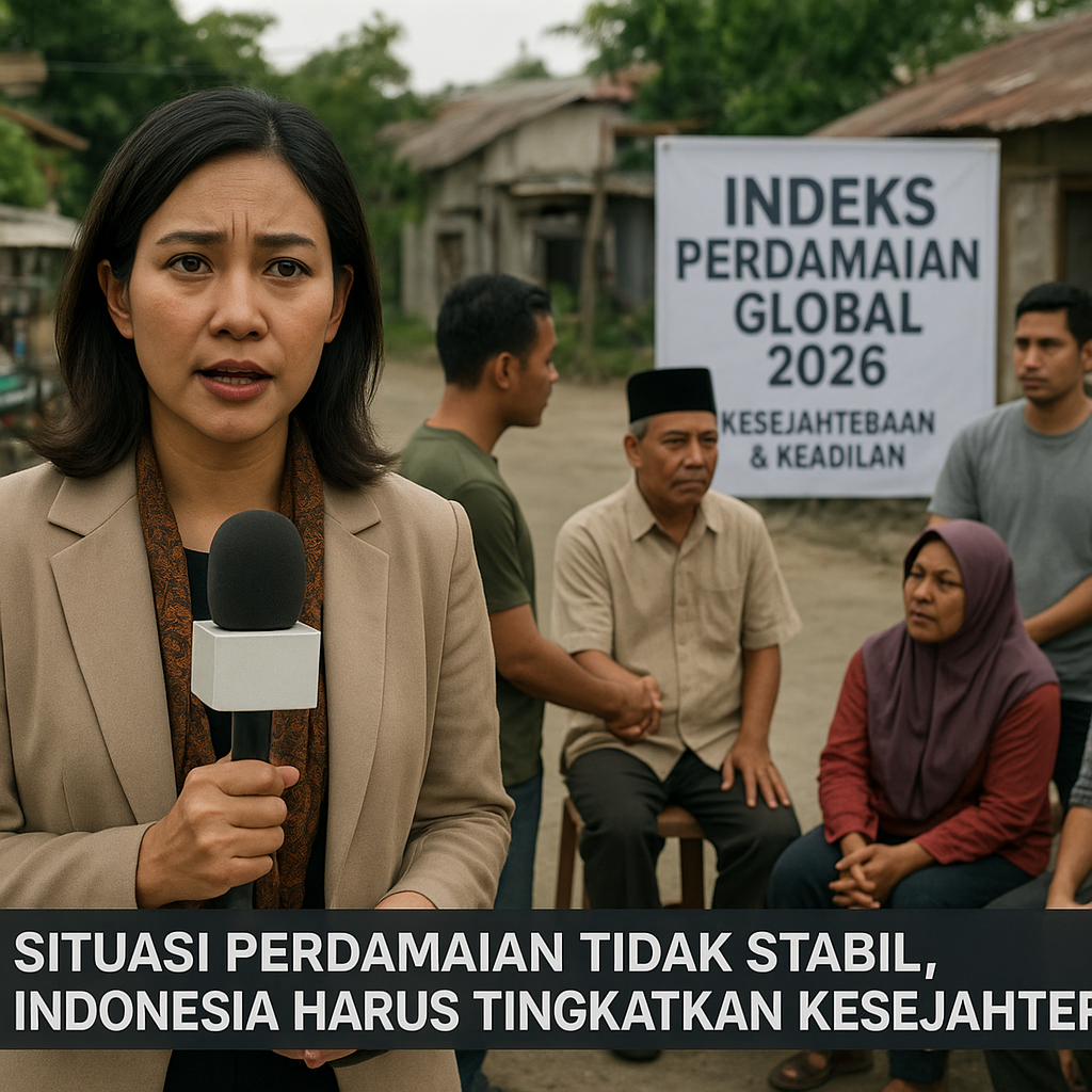 Situasi Perdamaian Tidak Stabil, Indonesia Harus Tingkatkan Kesejahteraan