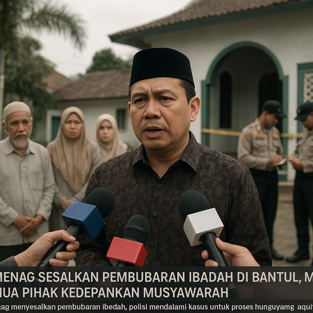 Kemenag Sesalkan Pembubaran Ibadah di Bantul, Minta Semua Pihak Kedepankan Musyawarah