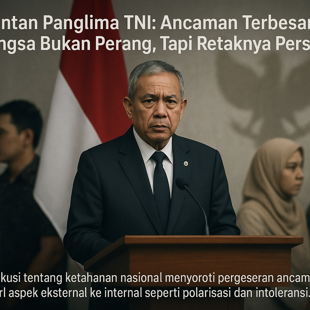 Mantan Panglima TNI: Ancaman Terbesar Bangsa Bukan Perang, Tapi Retaknya Persatuan