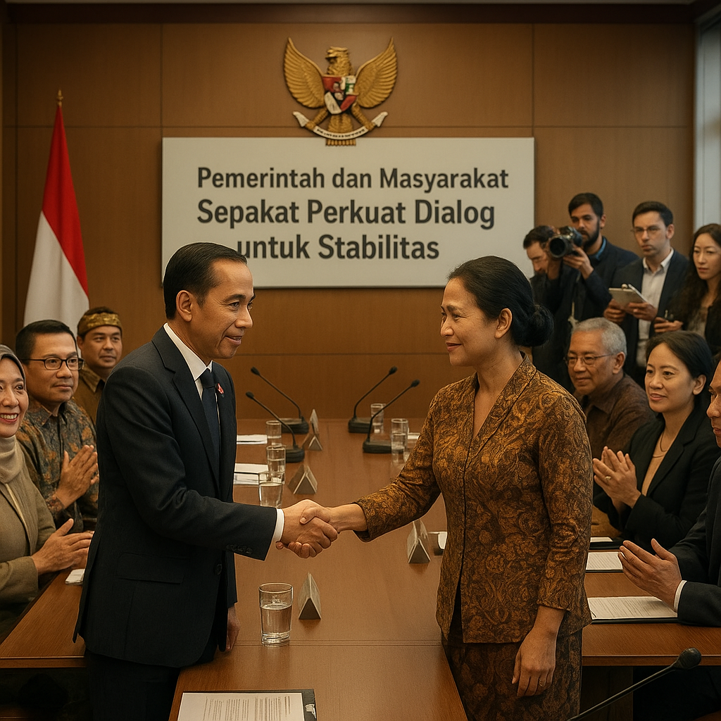Pemerintah dan Masyarakat Sepakat Perkuat Dialog untuk Stabilitas